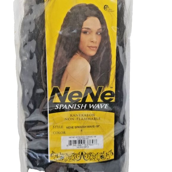 NENE 18" Spanish Wave Kanekalon High Quality Hair Extensions Color #4 - Picture 3 of 4